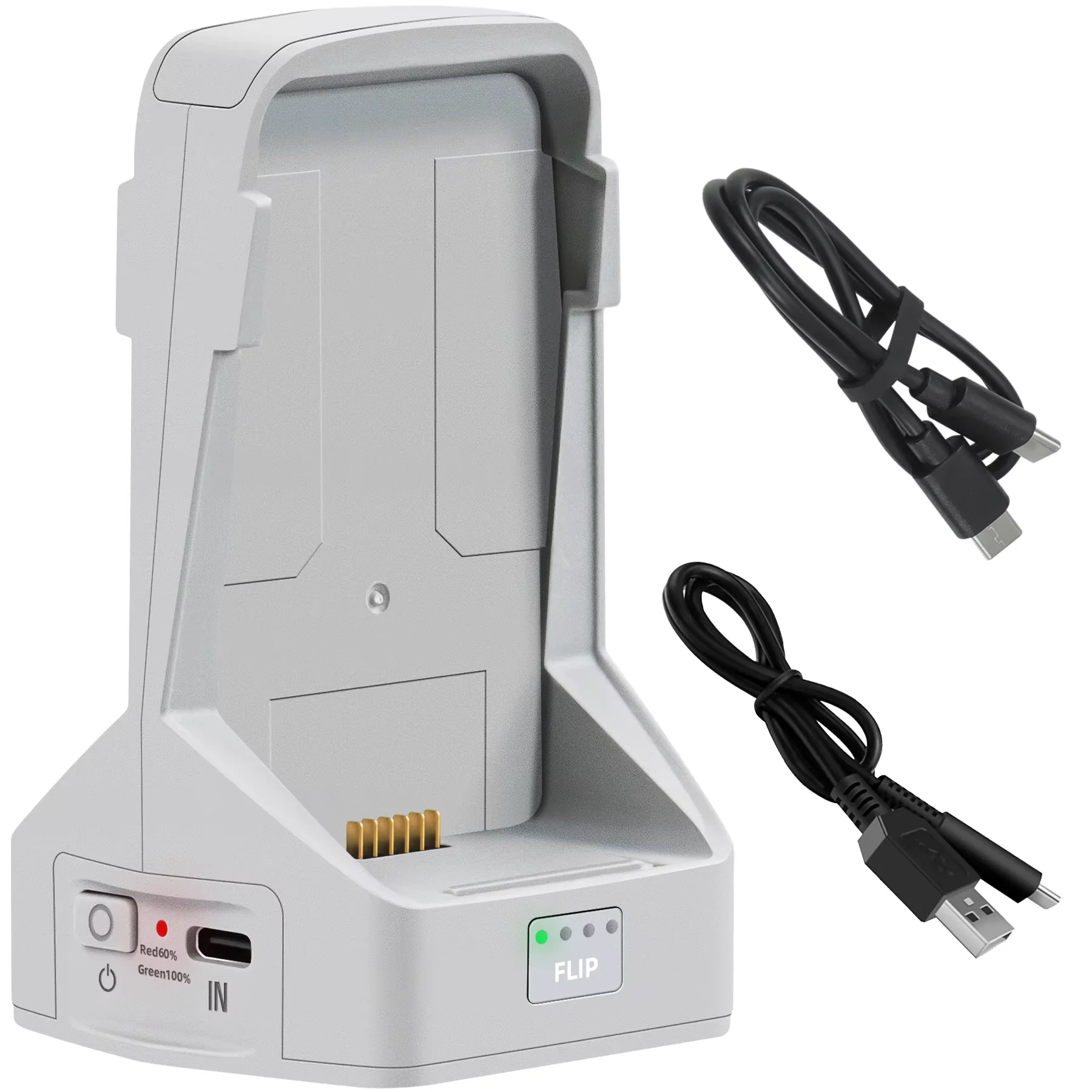 For DJI Flip Battery Charger Two-way Charging Hub Vertical Butler Power Bank Charging Station Kit For DJI Flip Drone Accessories