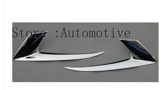 2pcs/set ABS Chrome Front Plated Headlight Cover Head Light Lamp Eyelid Eyebrow Trim Fit for Ford Escape Kuga 2013-2016