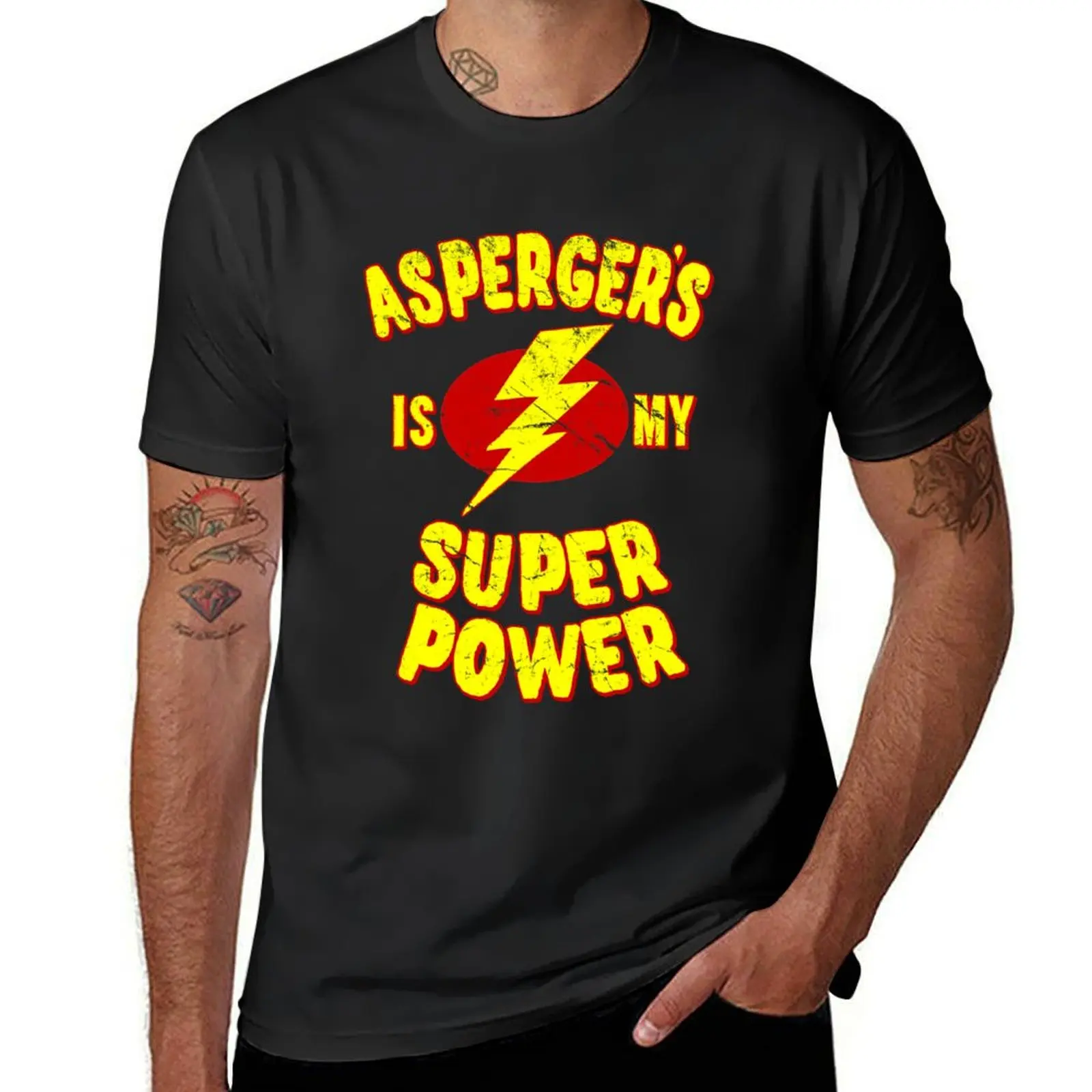

Aspergers Is My Super Power T-Shirt oversized plus size tops essential t shirt black t shirts for men
