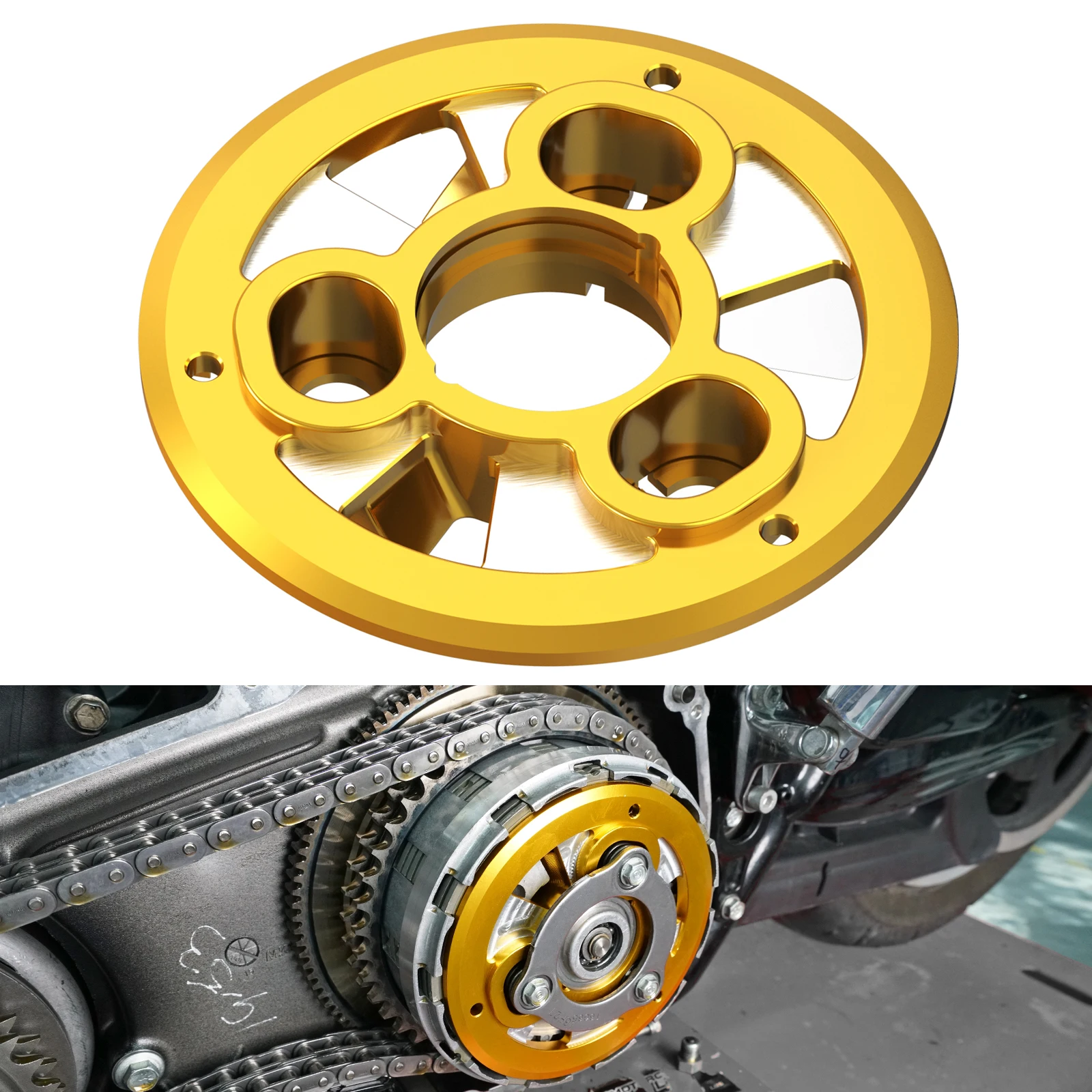 

Motorcycle Clutch Pressure Plate for Harley Road King/Special Street Glide FLHX/SE Road Glide FLTRX/S Tri Glide Ultra Limited