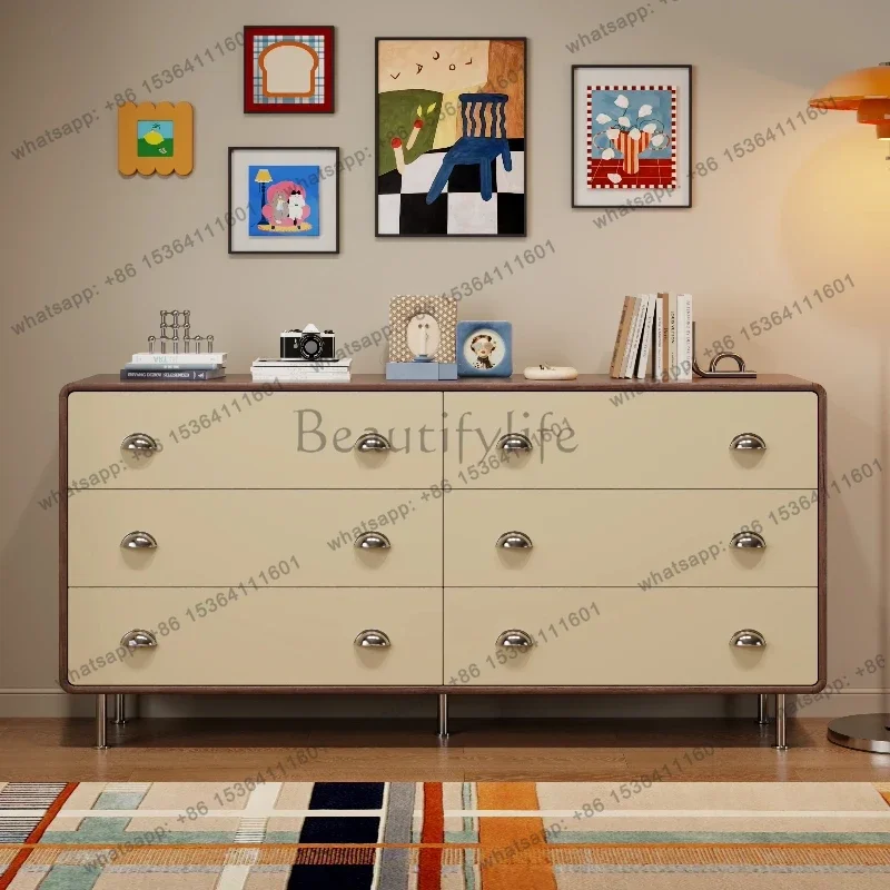 FG Chest Drawers Cabinet Living Room Metal Legs Office Storage Cabniet Bauhaus Modern Muebles Almacenamiento House Furniture
