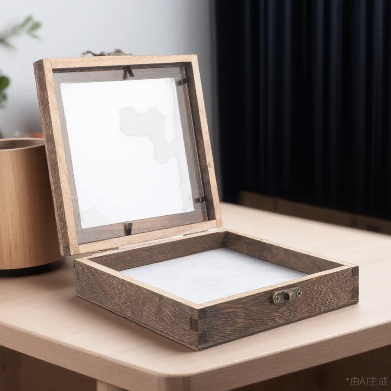 Insect Specimen Display Case Wood Acrylic Cloth Stable Lightweight Transparent Lid Storage Box for Jewelry Insect Display Case