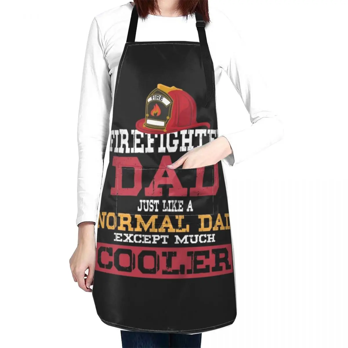 Cool Firefighter Dad Apron Things For The Home painting Apron