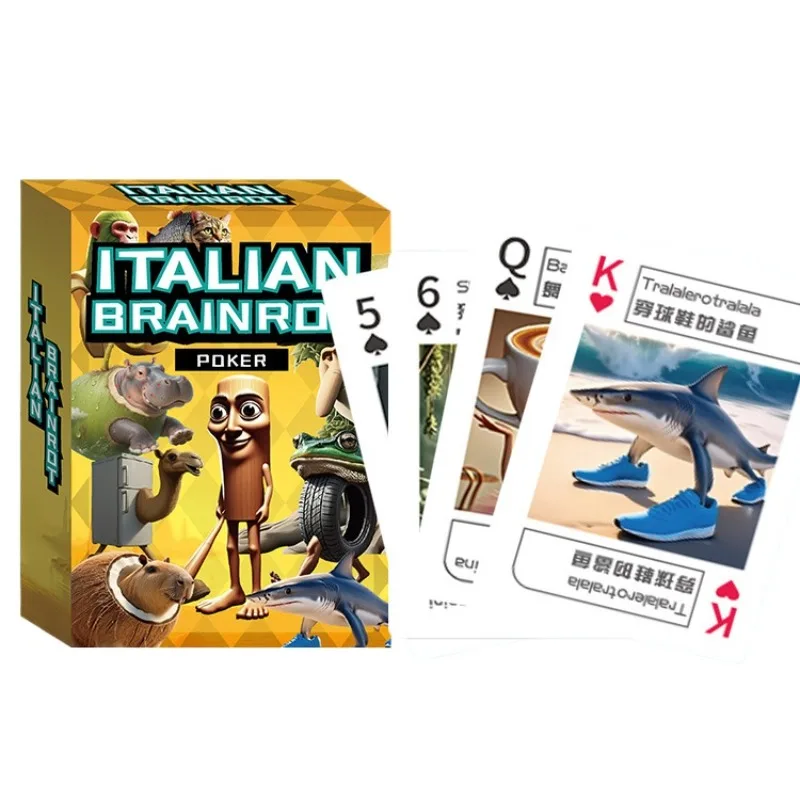 

American Shan Hai Jing Poker, Bilingual (Chinese and English) Foreign Card, Card Meme, Stick Man, Creative Peripheral Gift Toys
