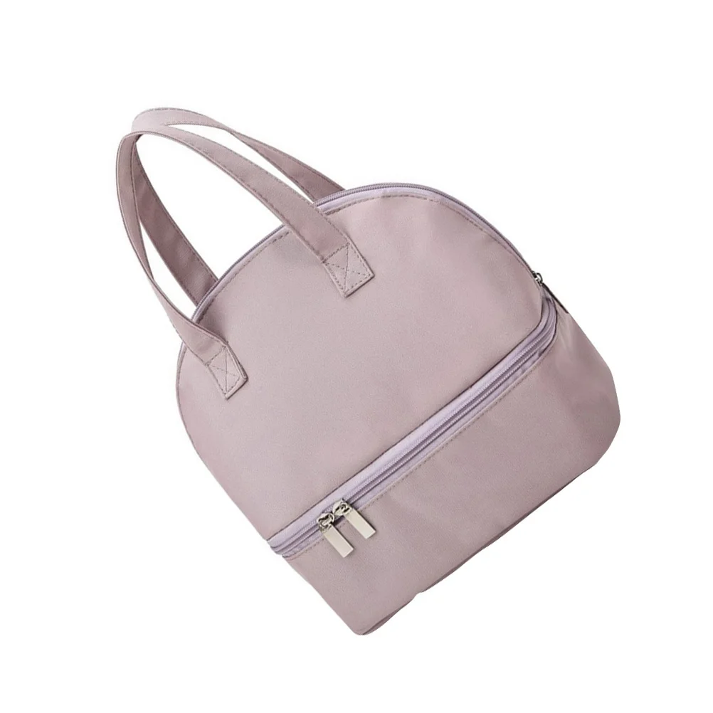 

1Pcs Breast Milk Bag Polyester Double Layer Storage Organizer Portable Fresh Keeping Tote Purple Long Term Preservation 14h