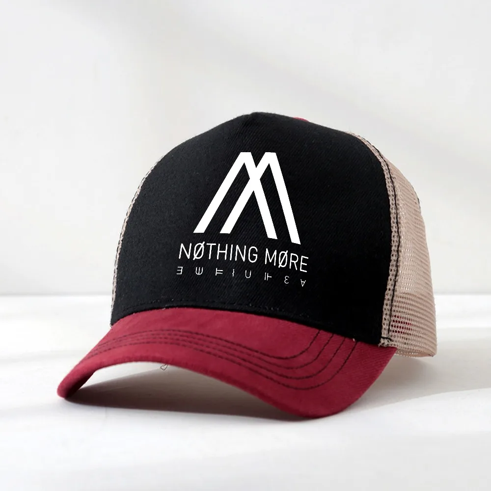 

Nothing More Rock Band Logo Baseball cap Mens Hunting Camping Hip Hop Hats Female Male mesh breathable trucker hat