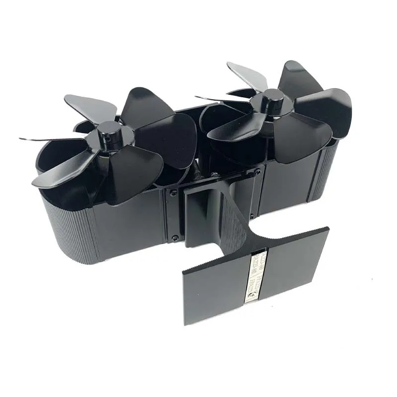 

12 Blade Heat Powered Stove Fan Log Wood Burner Eco Friendly Quiet Fireplace Fan Winter Warm Home Efficient Heat Distribution