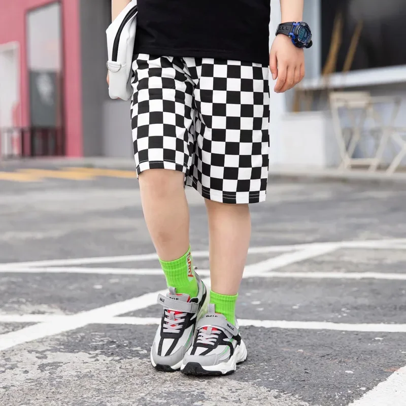 Boys' Summer Thin Outer Wear 2024 Children's Middle Pants, Big Children's Boys' Five-point Pants, Sports Shorts