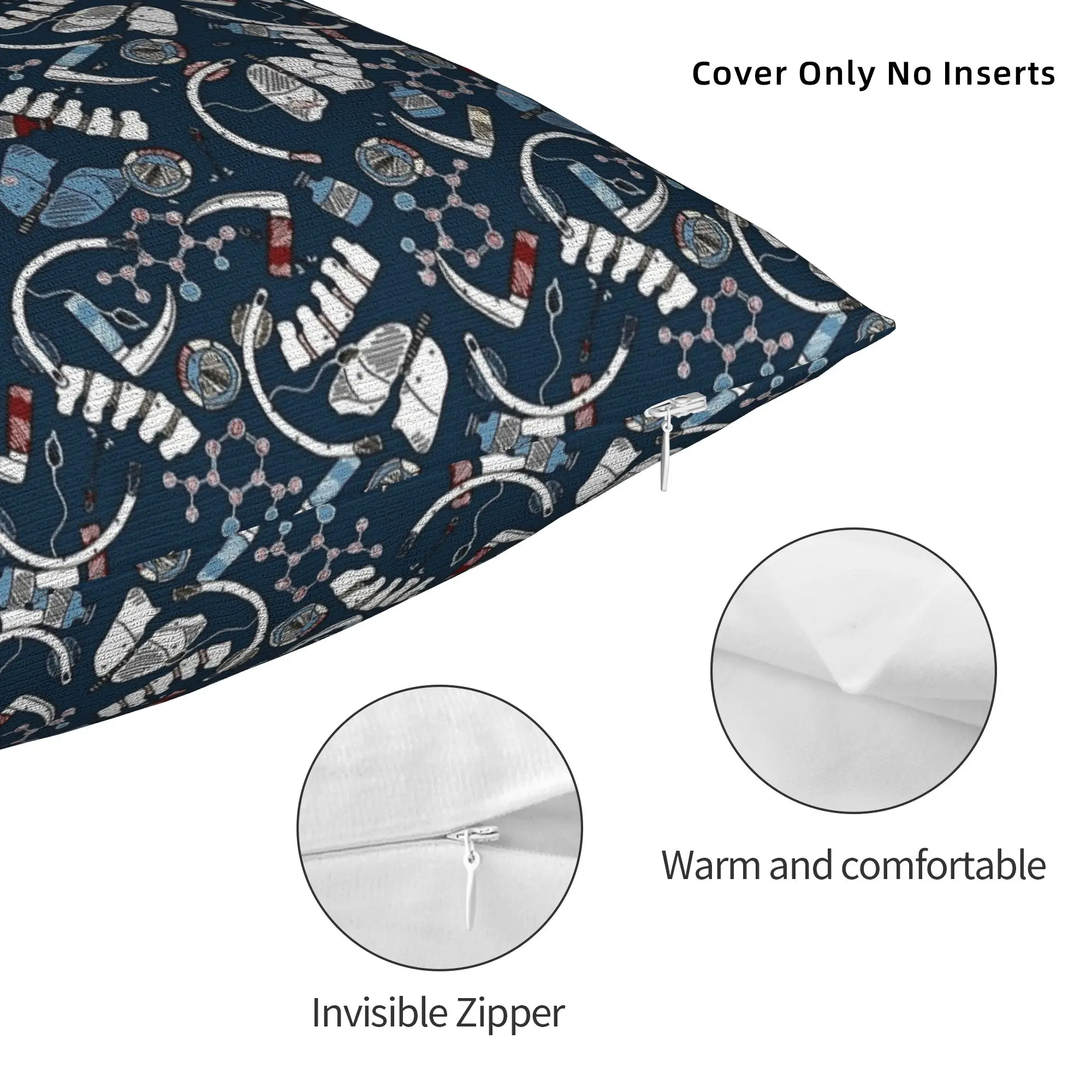 Soft Anesthesia Anesthesiology Medical Pillowcase Polyester Cushion Cover Anesthetist Throw Pillow Case Cover Bed Drop Shipping