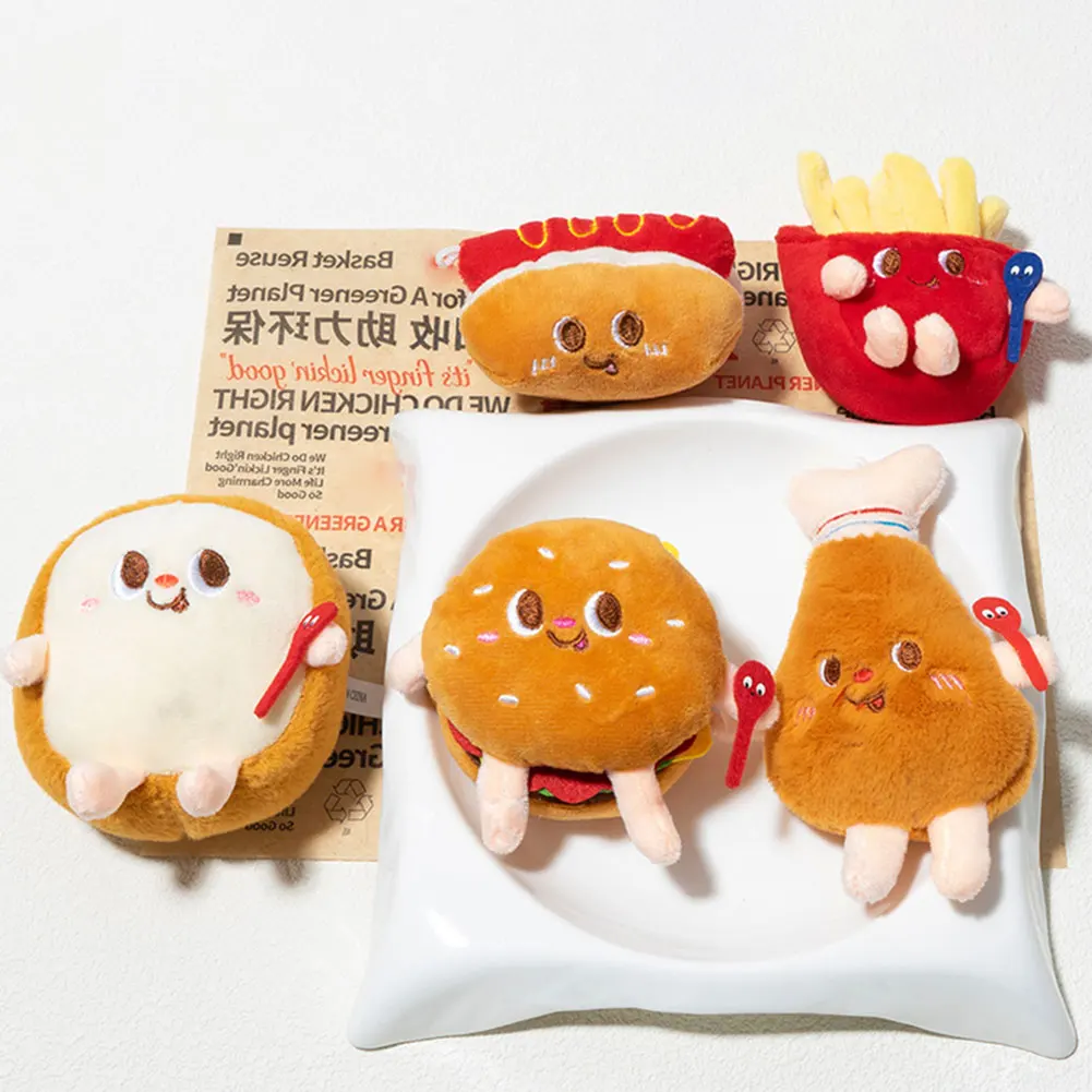 Nuovo Coreano Cate Creativo Peluche Hamburger Patatine Fritte Airbag Supporto Del Telefono per Iphone 17 16 Promax Universale Griptok Grip Tok Staffa di Supporto