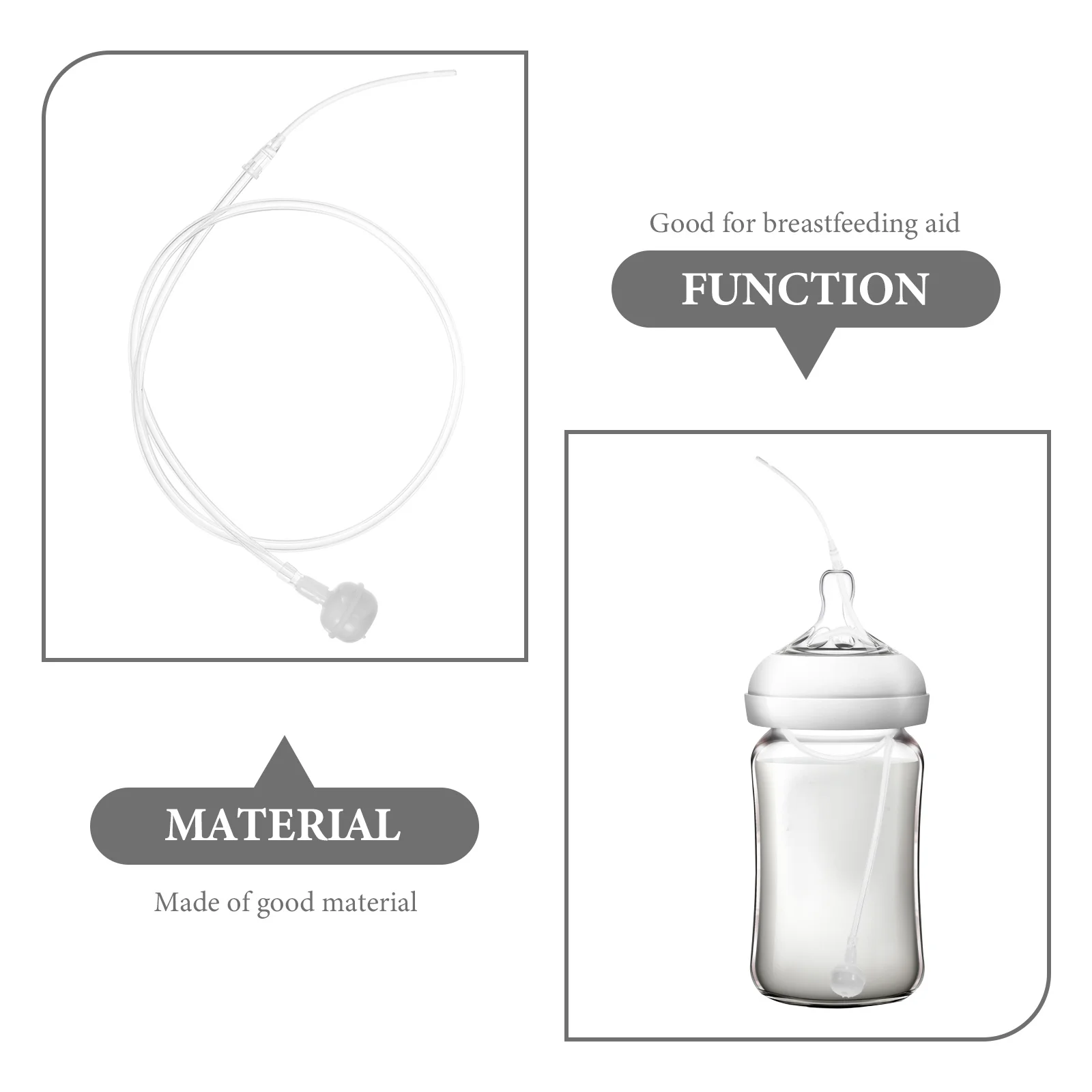

1 комплект, трубка для грудного вскармливания, утяжеленная соломинка для детских бутылочек, пищевая поддержка лактации, необходимая трубка для кормления, гладкая