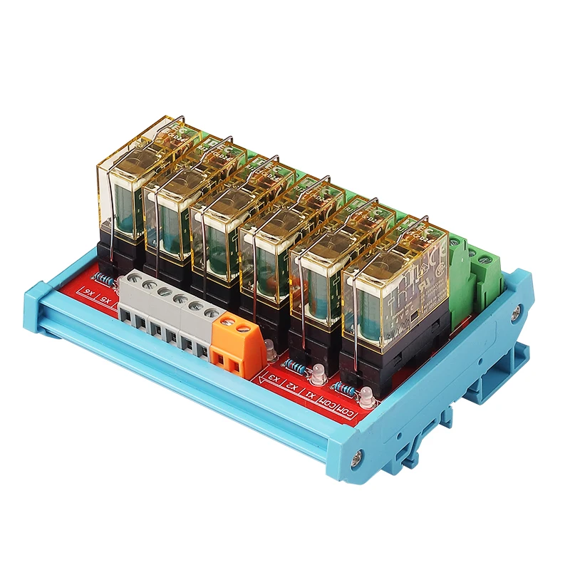 

6 Channels 2NO 2NC Dual Group Relay Module 8A 12V/24V Electromagnetic Relays Relays for Filling Machine