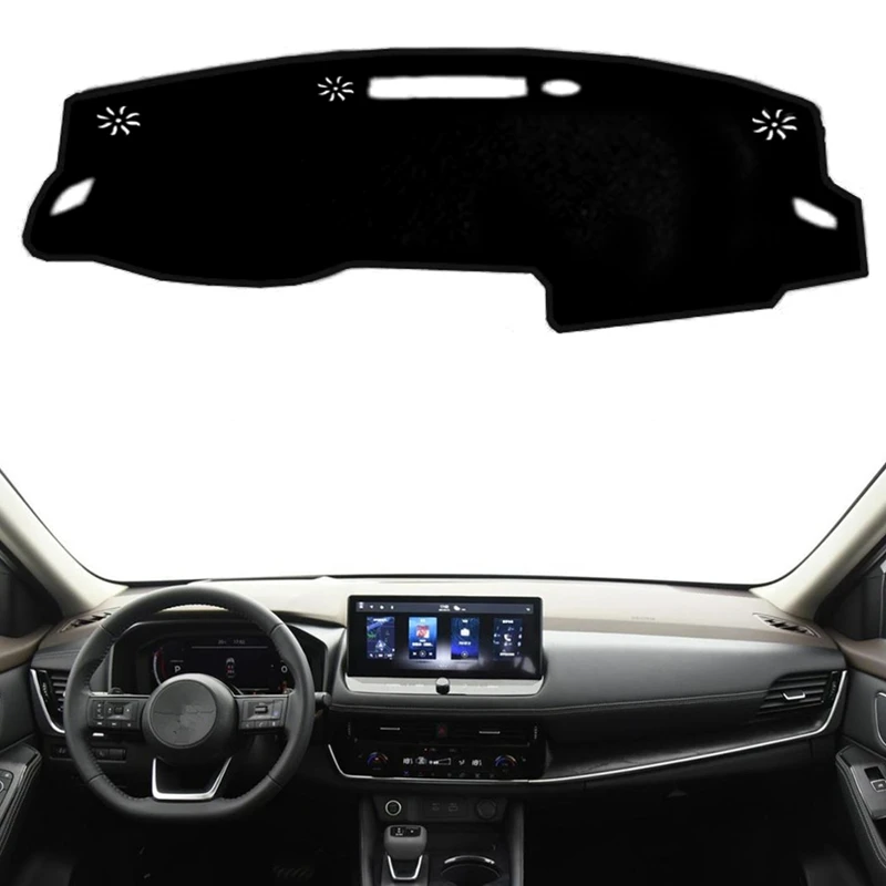 

For Nissan X-trail Xtrail Rogue T33 2021 2022 2023 Car Dashboard Cover Sunshield Mat Dash Protect Carpet Rug Anti-UV Accessories