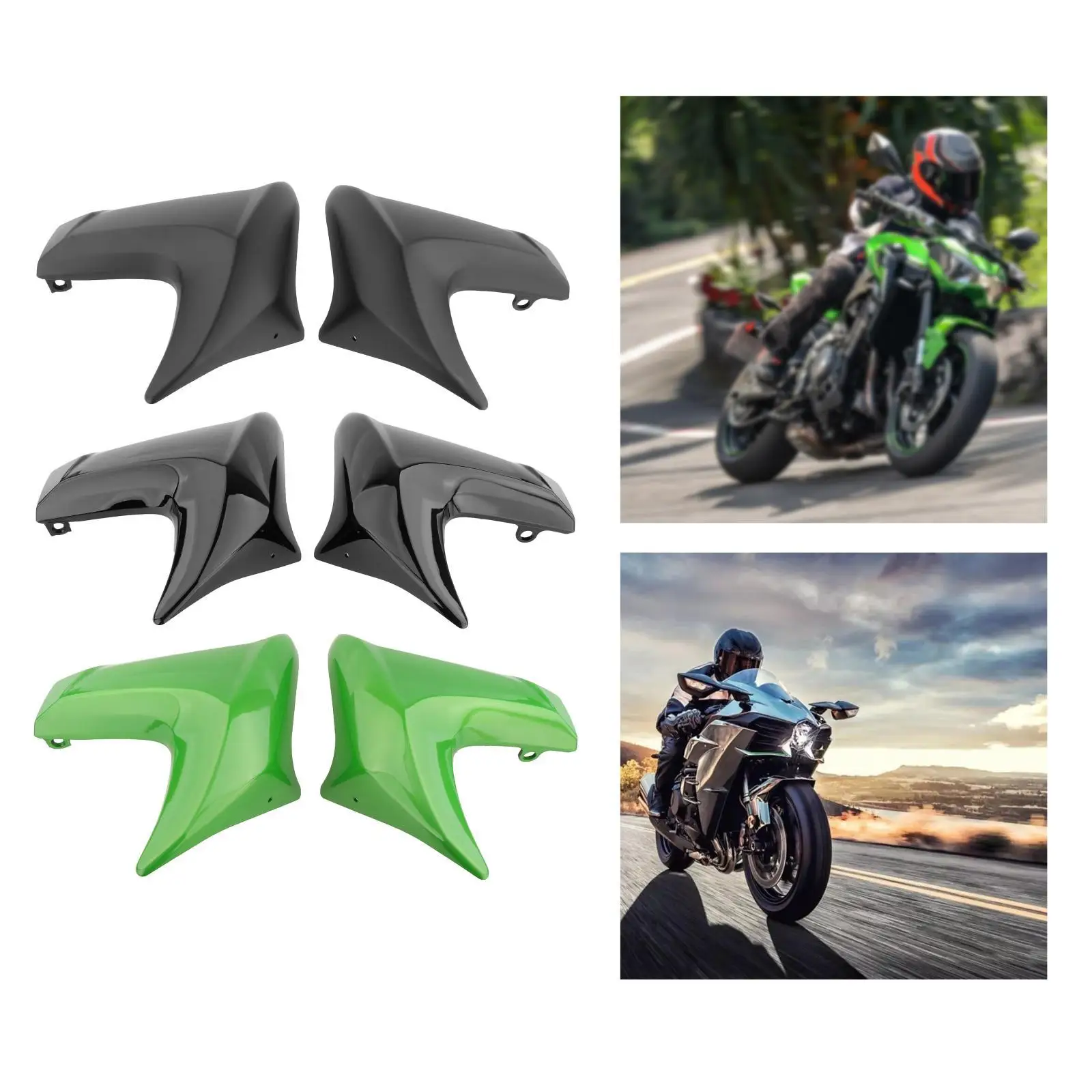 

Комплект из 2-х обтекателей радиатора для мотоцикла, компрессионные обтекатели, подходят для ER6N ER 6N 2012, запчасти для ремонта