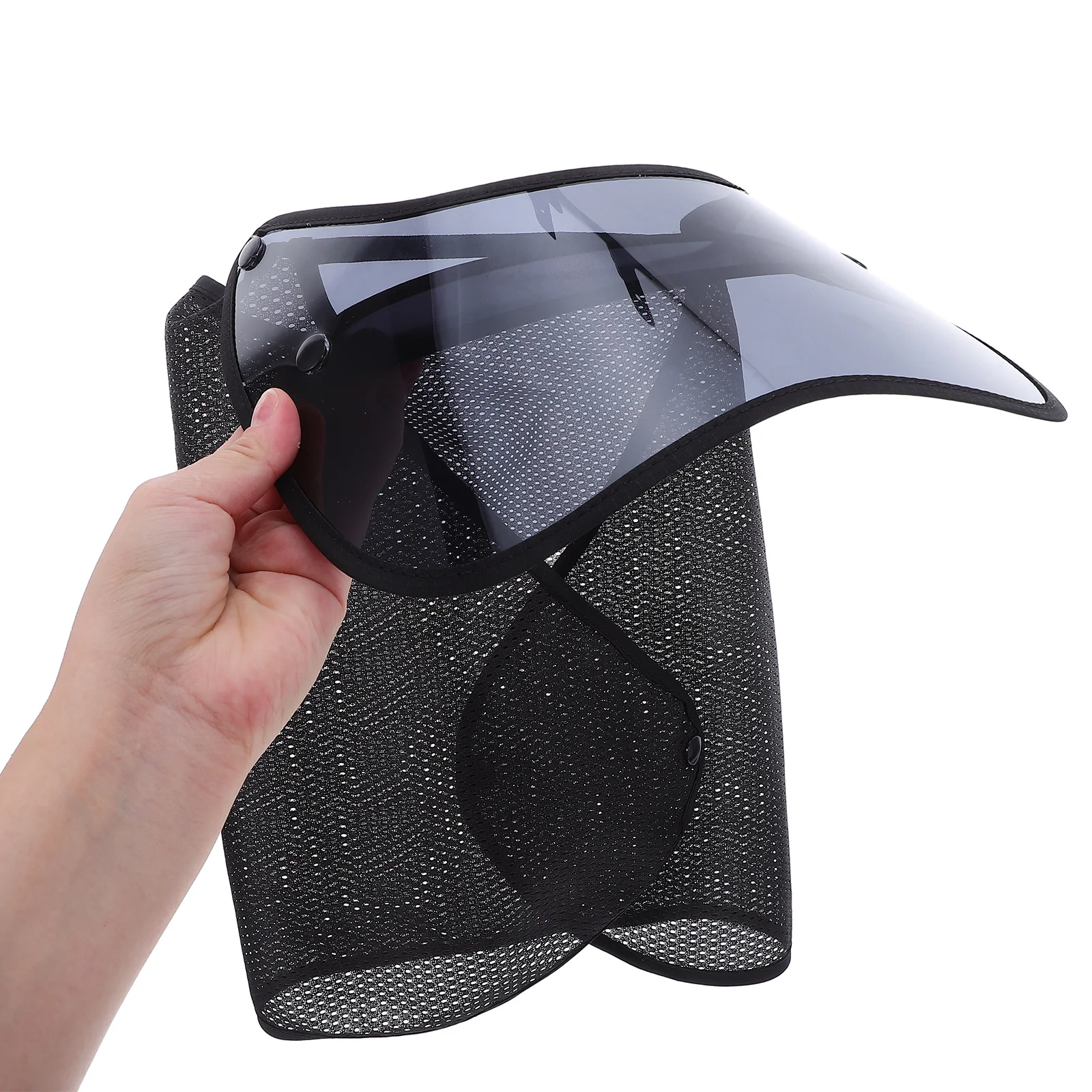 

Full Brim Hard Hat Sun Shade Breathable Neck Shield Cooling Mesh Sun Visor Protective Construction Safety Accessory