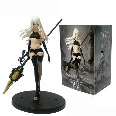 18cm Anime Nier:Automata Yorha Type A2 Standing Sword Action Figures Model Doll Collection Ornament Cartoon Pvc Model Toy Gift