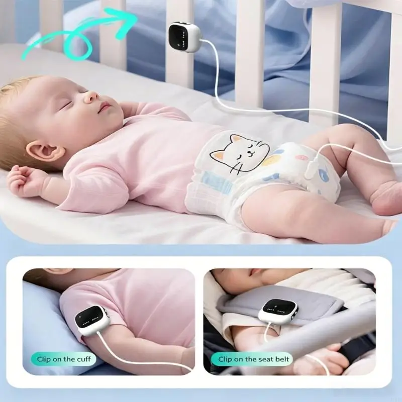 Intelligent Diaper Wetness Alert Device With Clip Design Sound Vibration Timer For Infants And Elderly Care A2UB