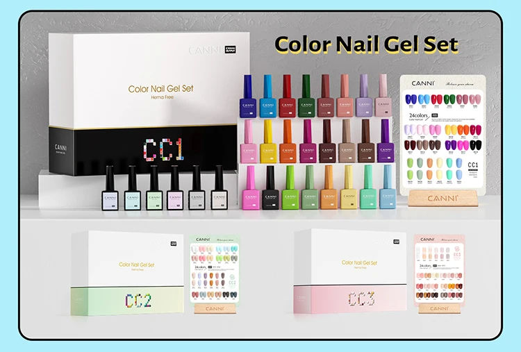 CANNI HEMA/TPO FREE 9ML Primer Base Coat Topcoat und Color Gel Polish Base Soak Off UV LED Fast Dry Nail Liquid Manicure Gel DIY – Detail 2