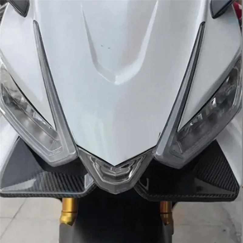 

Motorcycle Front Lip Wind Wing Cover Carbon Fiber Cone Aerodynamics Fairing Spoiler For Aprilia RS 660 2021-2024