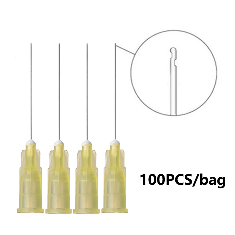

100Pcs Irrigation Tip Dental Endo End-Closed Side Hole Endo Root Canal Washing Tip Dental Tools