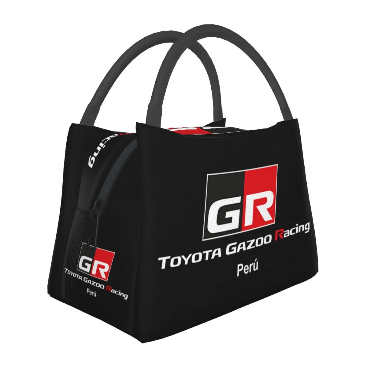 GR Logo Gazoo Racing GR Sport Lunch Bags Insulated Bento Box Portable Lunch Tote Picnic Bags for Woman Children Travel