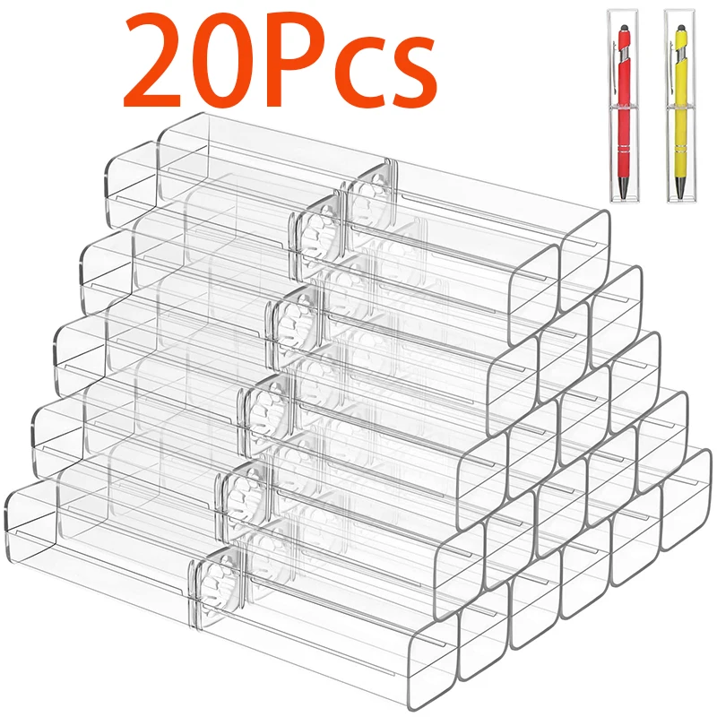 20 ชิ้นน่ารักบรรจุพลาสติกใสปากกาสําหรับเพชรคริสตัลบอลปากกา