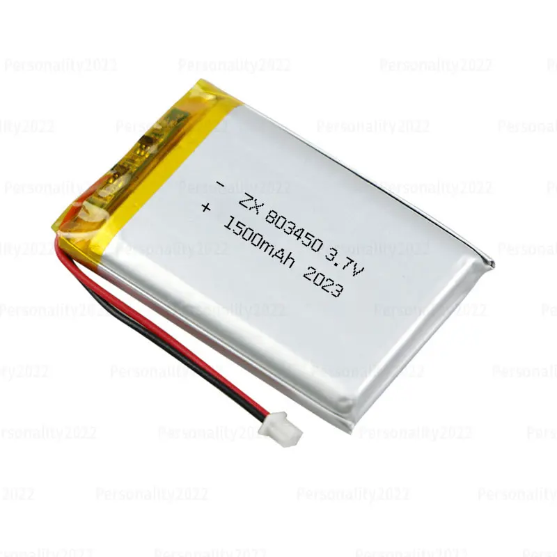 803450 Battery 1500mAh 2Lipo 3.7V Li-Polymer Rechargeable Batteries for Massage Instruments Gps Navigator Fingerprint Locks