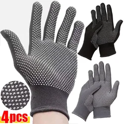 4 STKS Antislip Slijtvast Nylon Lange Vinger Handschoenen Tuin Werkhandschoenen Voor Vrouwen Mannen Anti-Uv Outdoor Fietshandschoenen Wanten