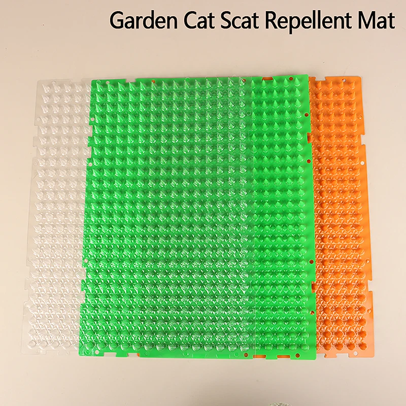 Garden Cat Scat Repellent Mat Prickle Strips Anti Cat Net Spike Deterrent Keep Cat Dog Away Digging Climbing Pets Supplies