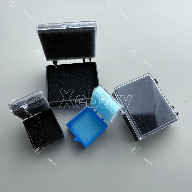 100pcs Denture Storage Box  Dental Implant Storage Box Denture Plastic Tooth with Sponge Teeth Tools Fake Dental Storage Box