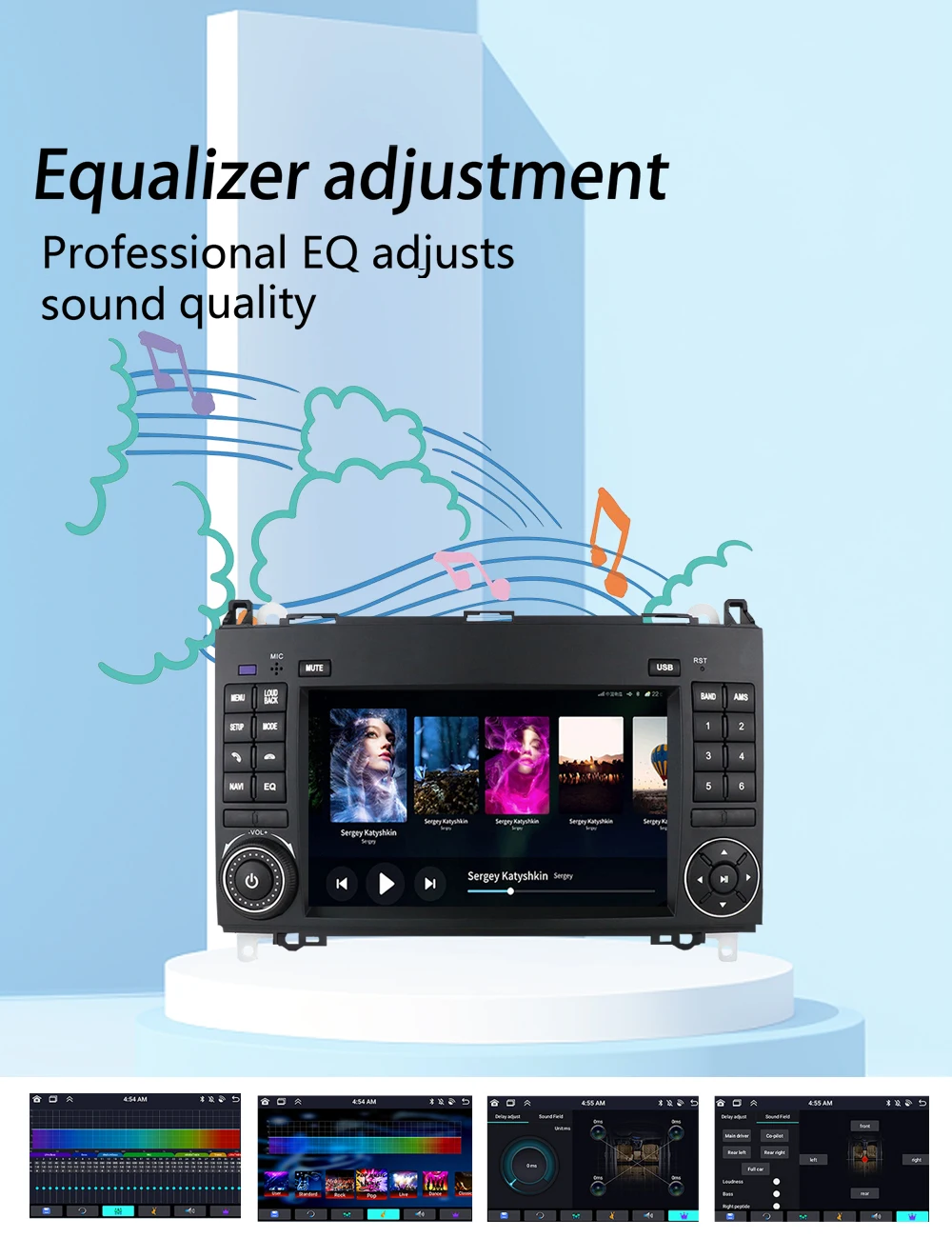 7 "لمرسيدس بنز B200 فيتو W639 فيانو B-Class W169 W245 Carplay أندرويد السيارات الوسائط المتعددة مشغل فيديو GPS واي فاي راديو السيارة #5