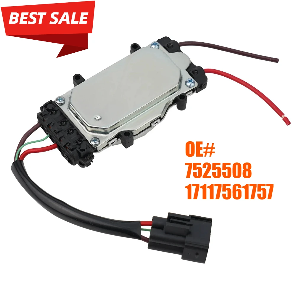 

1pc Radiator Fan Control Module For BMW 3 Series E46 7525508 17117561757 Auto Accessories Plastic Radiator Fan Control Module