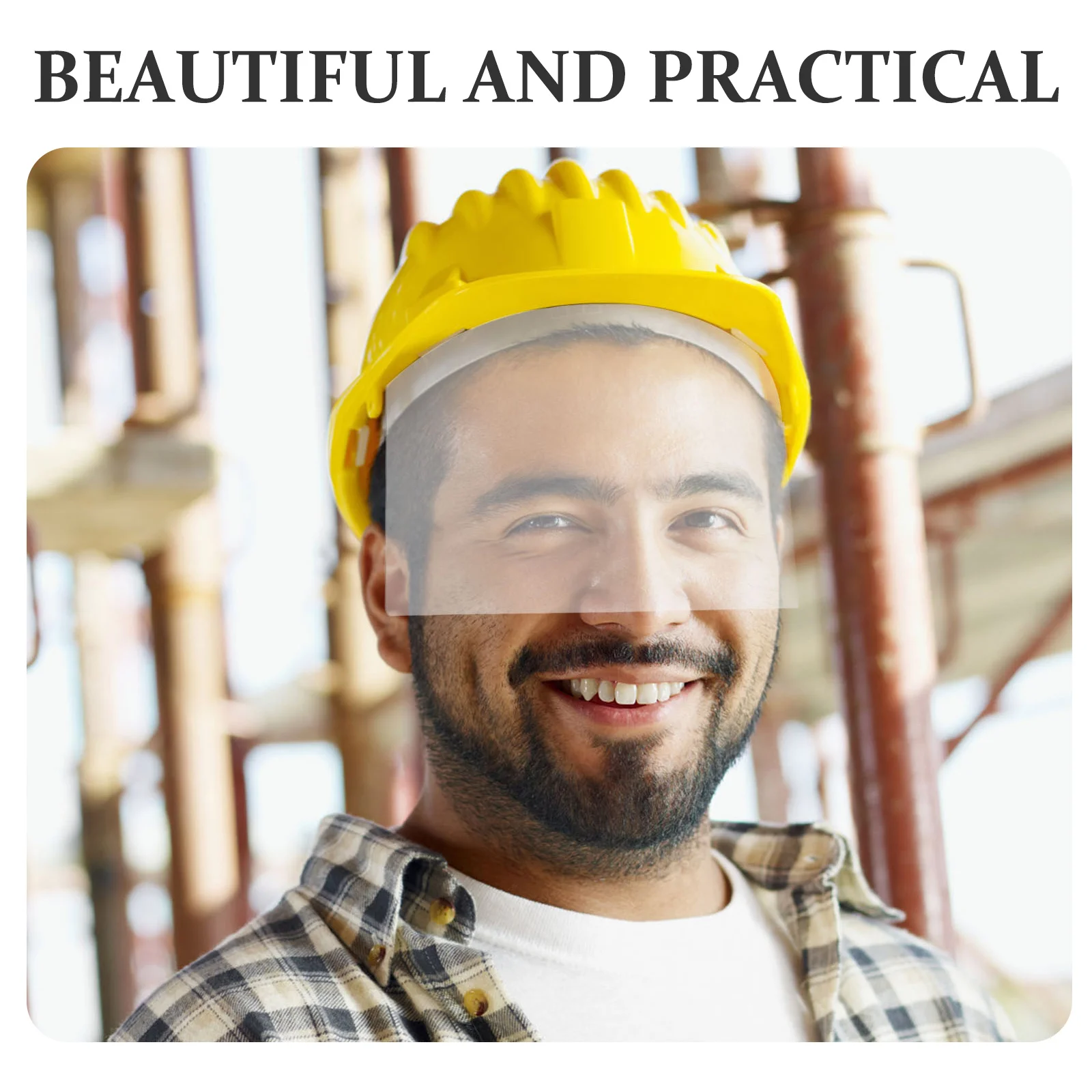 Visière de protection de remplacement, 2 pièces, lentille de 4Mm, couvercle de capot de sablage haute transparence pour bouclier de meulage transparent