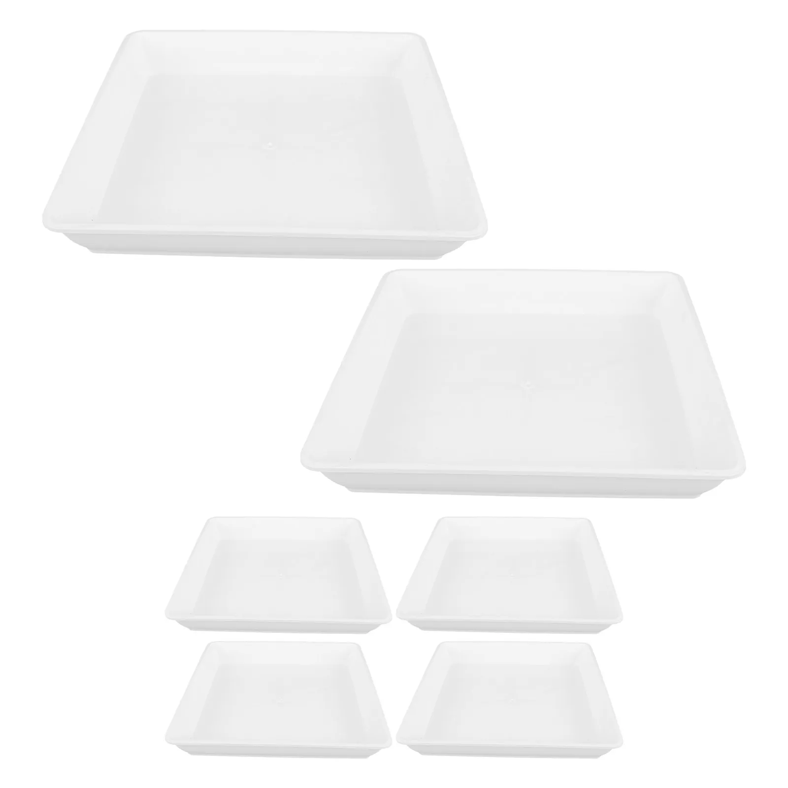 6Pcs Stepping Stone Mold 12 Square Plastic Concrete Patio Paver Mold for Garden Pathway Walkway Landscaping Brick Form