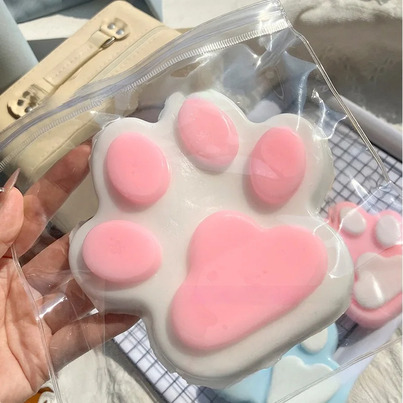 New Super Large Sticky Cat Paw Squishy Gifts Cute Cat Foot Slow Rebound Soft Jelly Pinch AntiStress Release Gift Home Supplies