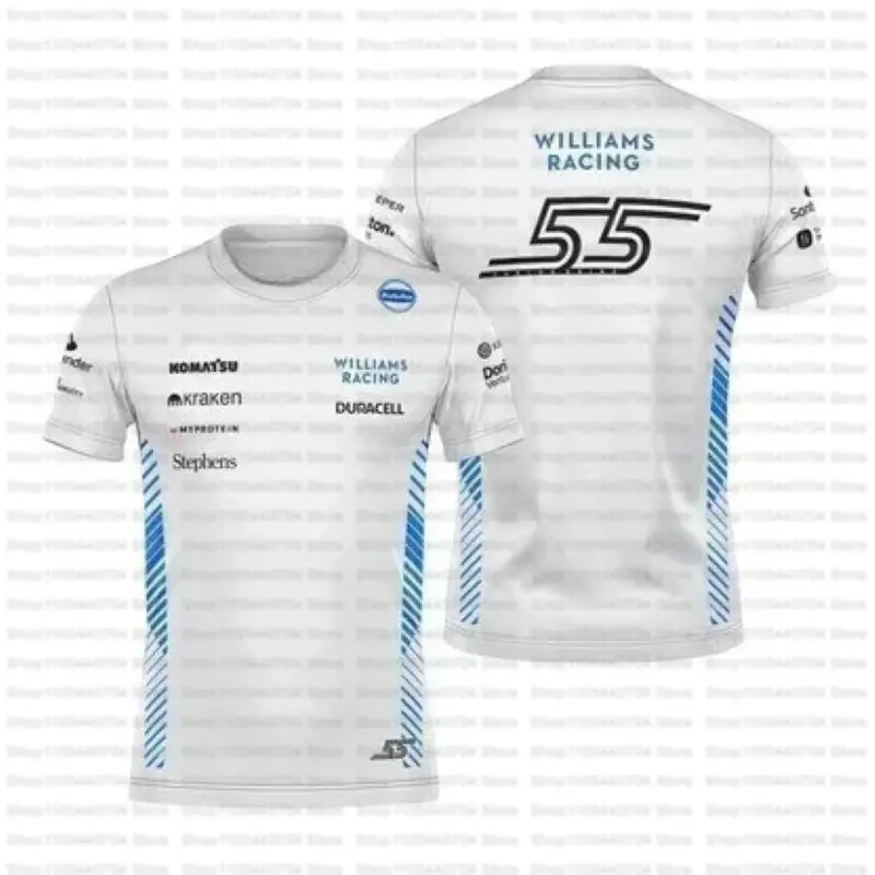 Футболка-williams-racing-55-theme-мужская-быстросохнущая-дышащая-футболка-для-автоспорта-для-занятий-спортом-на-открытом-воздухе-фитнеса-скалолазания-рыбалки