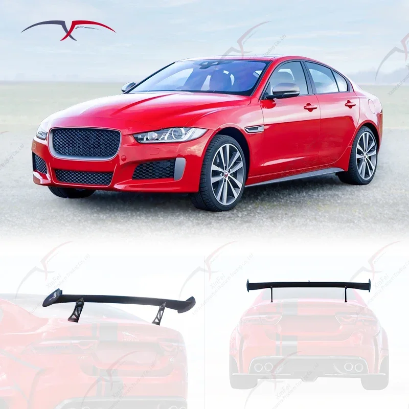 XE Project 8 Car Rear Spoiler Black Carbon Fiber Exterior Decoration Modification New Fiberglass Bodykit Upgrade