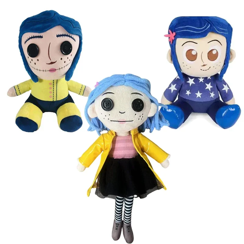 Kawaii อะนิเมะ Coraline ตุ๊กตา Stuff รูปการ์ตูนตุ๊กตาหมอนนุ่มน่ารักคอลเลกชันตุ๊กตาเครื่องประดับของขวัญวันเกิดของเล่นเด็ก
