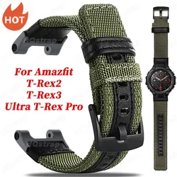 New Nylon Strap for Amazfit T-rex 2 3 Ultra Watch Band Sport Bracelet for Amazfit Trex Pro T Rex Tyrannosaurus Smartwatch Belt