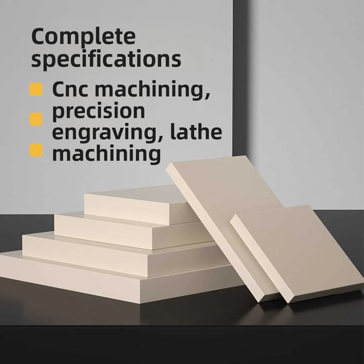 High Temperature Anti-static Flat Sheet Natural Color PEEK Plate Thick 3mm, 4mm, 5mm, 6mm, 8mm