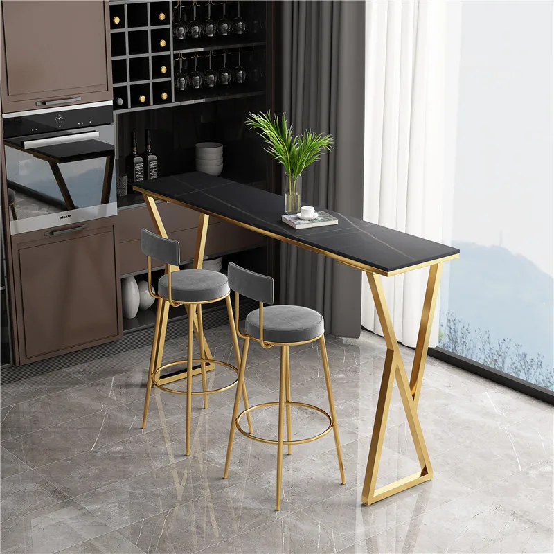 Coctail-Table de Bar Mobile, Meuble de Restaurant Blanc, Vanité, CY50BT