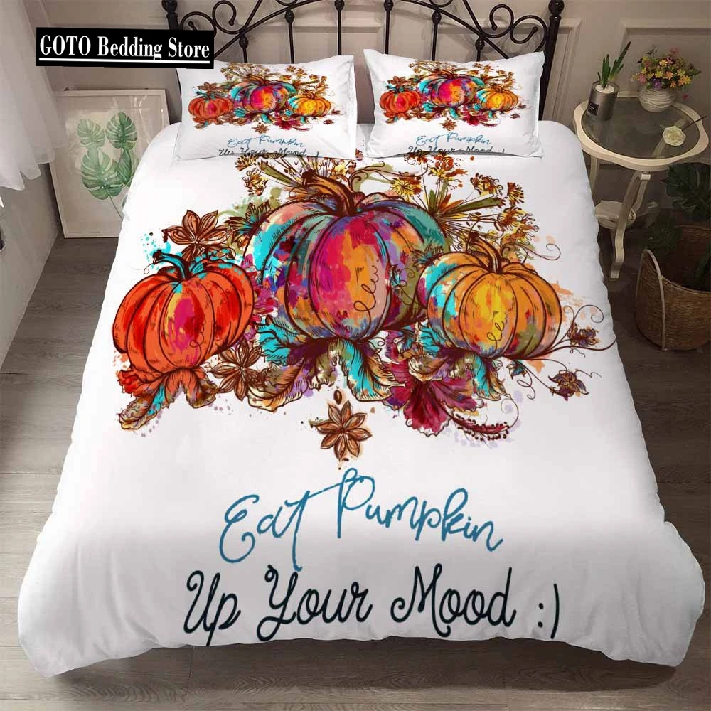 

Halloween skull Bedclothes California King Beds Comforter Bedding Sets Housse De Couette Bed Super Soft Pillow Case Duvet Set