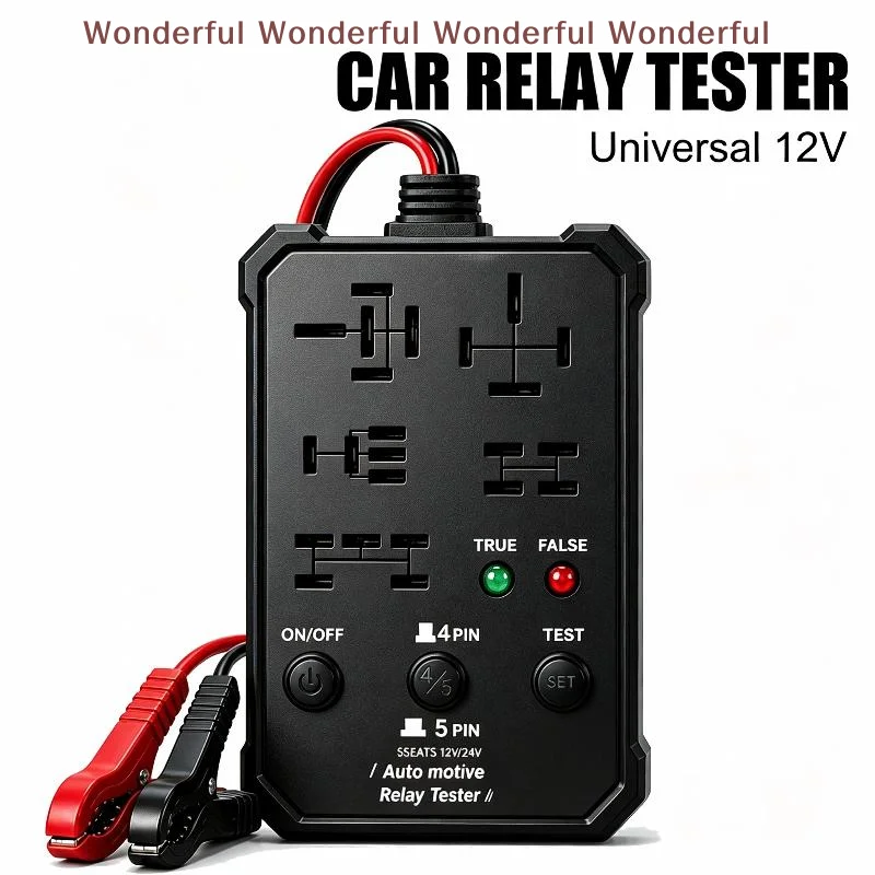 Automotive Relay Tester Cost Effective Auto Test Tool Voltage Tester Reliable Auto Battery Inspector for Personal Garage Use