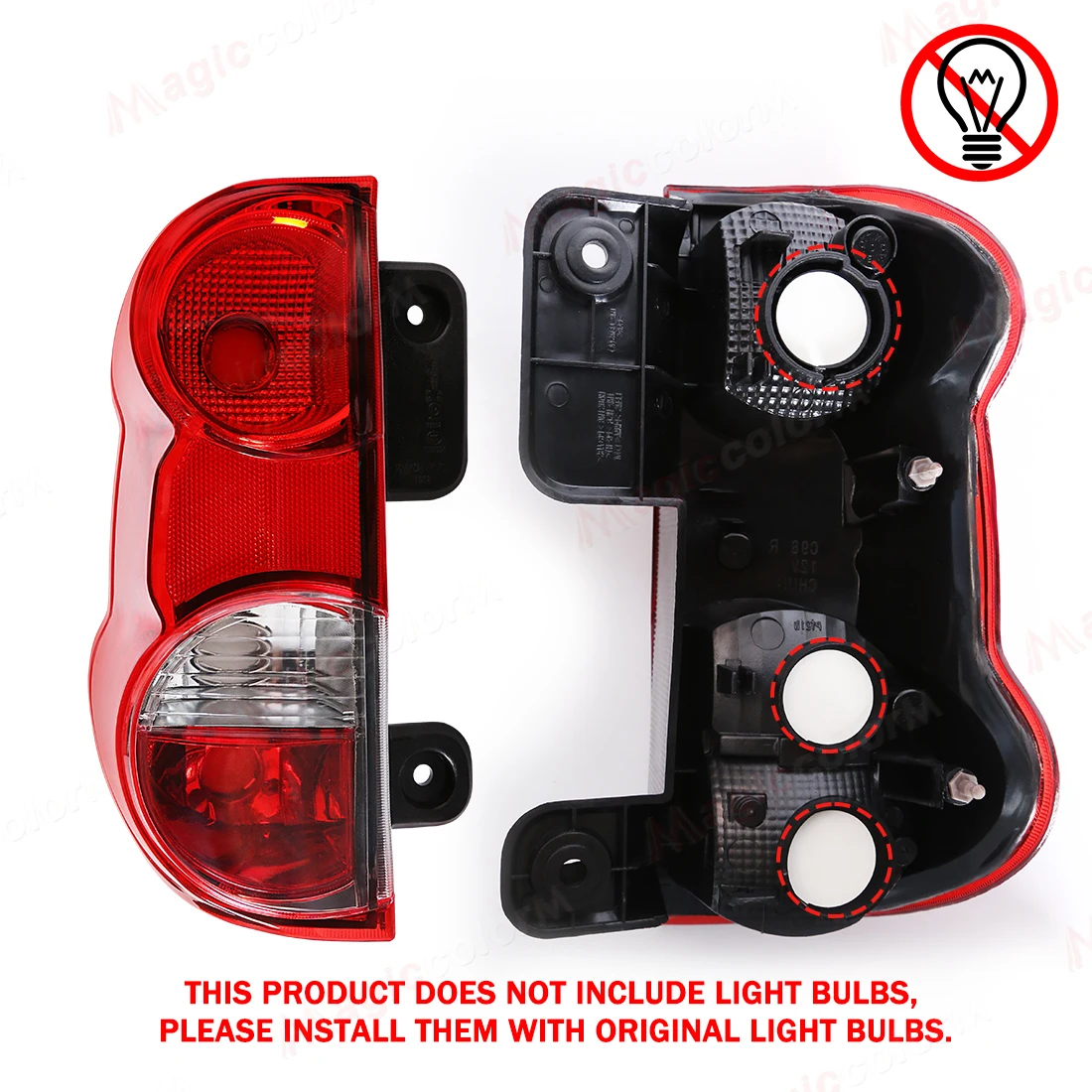 2pcs Tail Lamp For Nissan NV200 2009-2019 Rear Brake Lamp Reversing Fog Light Turn Signal Tail Lamp Car Accessories