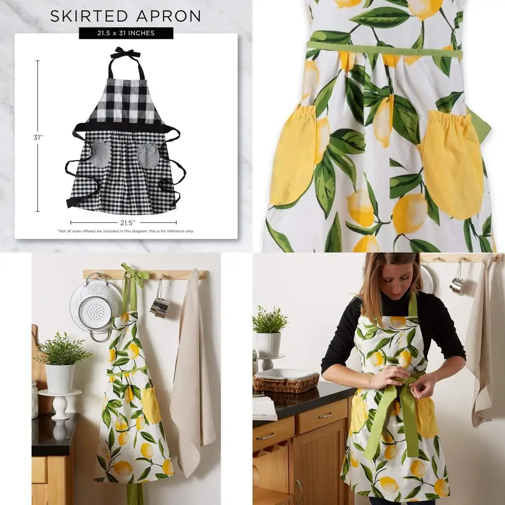 

Фартук шеф-повара Lemon Delight из коллекции кухонных принадлежностей DII Bliss