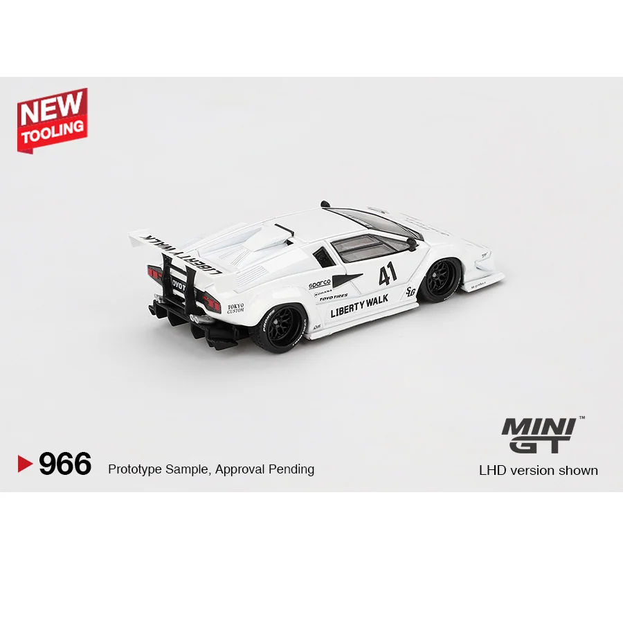 

TSM MINI GT 1:64 #966 minigt LB-WORKS White 2024 Die-cast Car Model Toys Gift