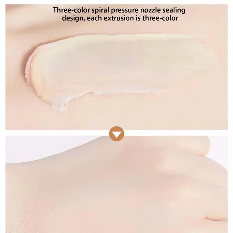 Tricolor Color Correcting Facial Serums Face Makeup Isolation Cream Invisible Pore Moisturizing Essence Concealer Foundation