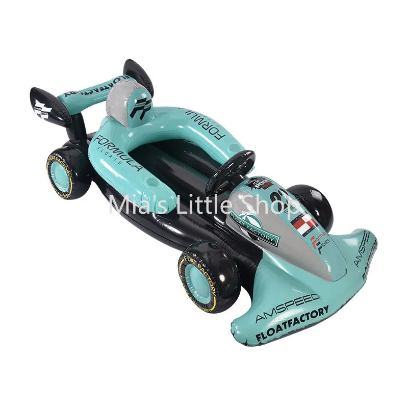 New Inflatable Racing Float Large Cartoon Model PVC F1 Seat Lounge For Adult Water Play