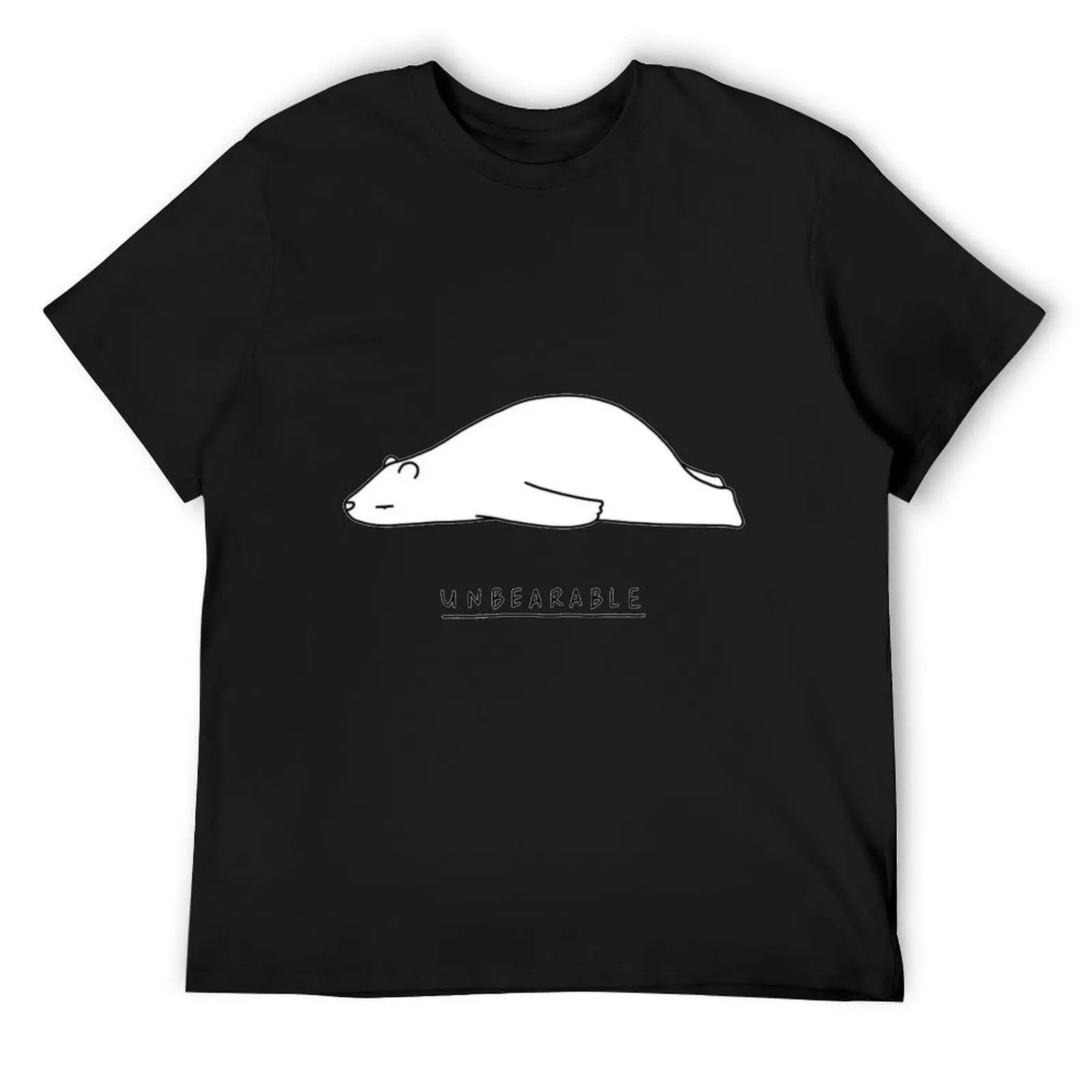 

Un(bear)able T-Shirt man clothes cotton graphic tees plus size clothes oversized t shirt men