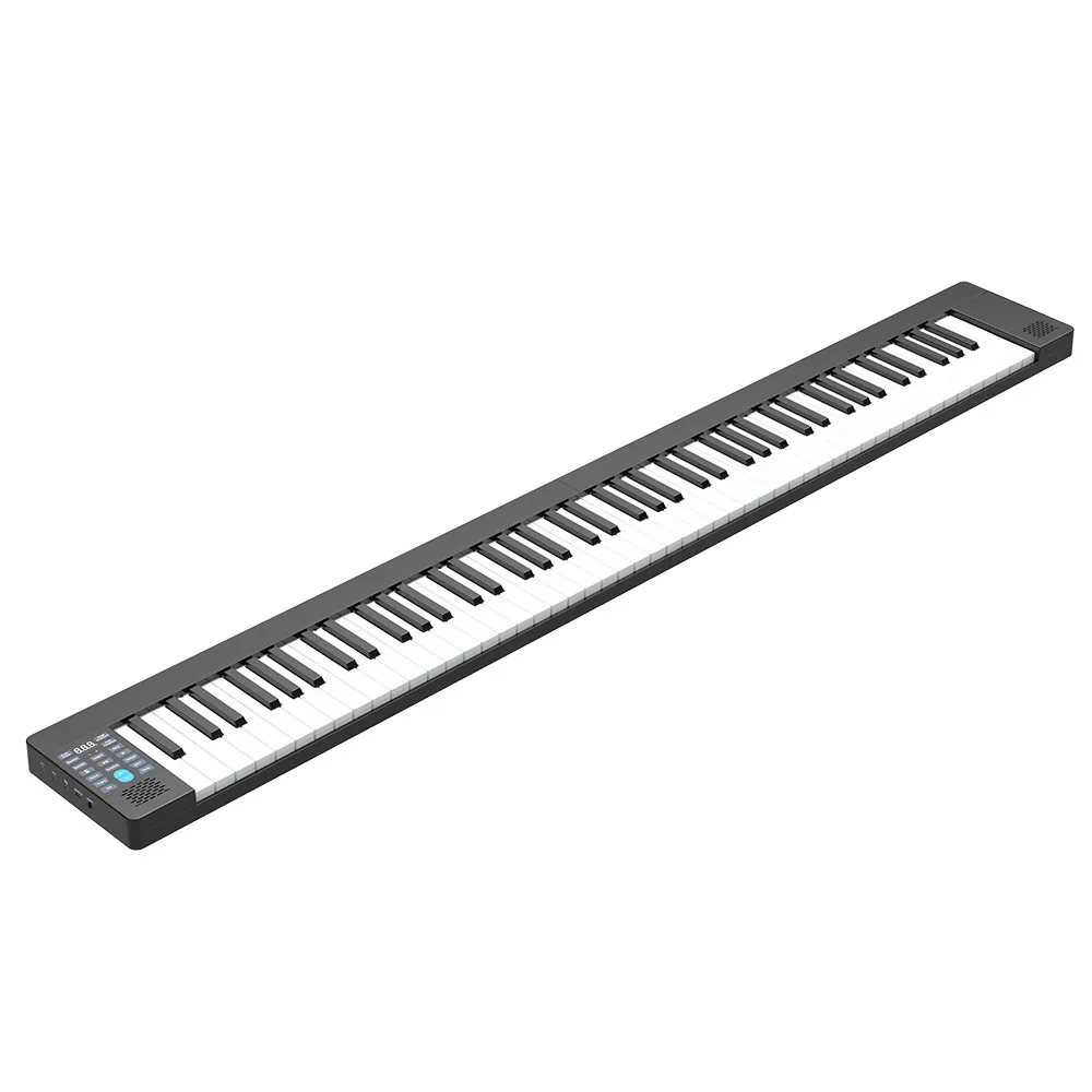 Gran oferta de fábrica, 88 teclas, altavoces duales plegables portátiles, batería de litio mejorada, teclado de Piano eléctrico